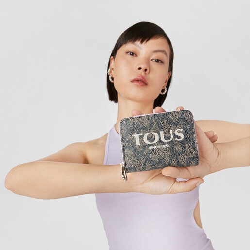 ブラック＆モーブカラーのミディアムコインパース Kaos Legacy