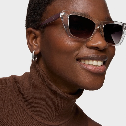 Lunettes de soleil roses Transparent
