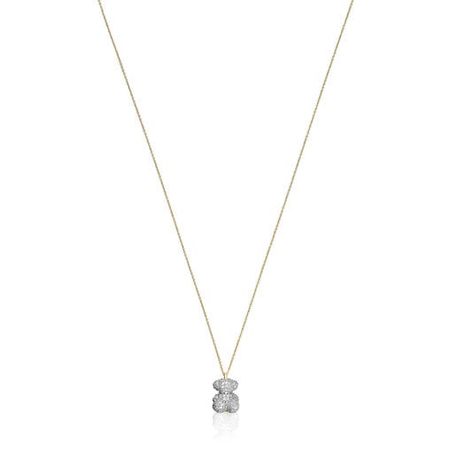 TOUS Sapphire and gold Bold Bear pendant | Westland Mall