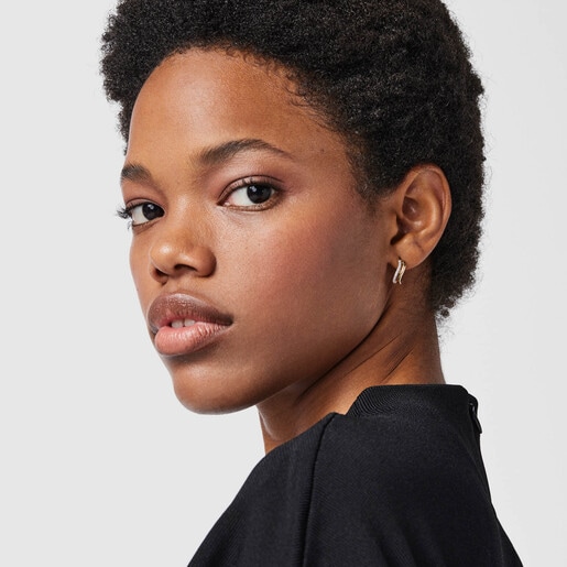 Gold Hav Earrings with diamonds