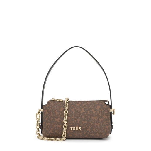 Mini bolso marrón Kaos Mini Lines