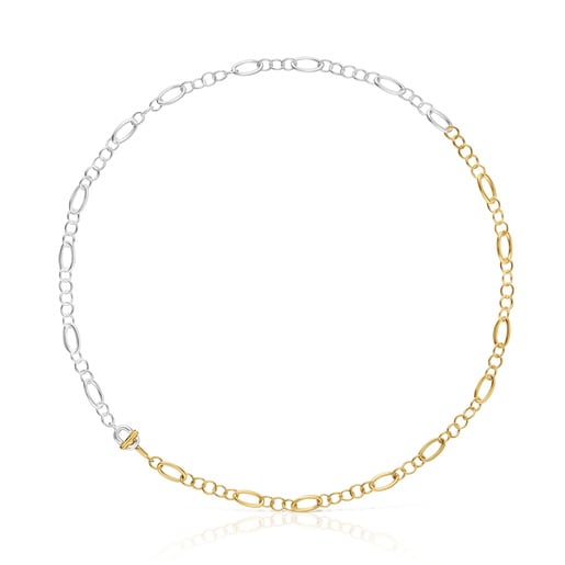 Collar cadena pequeña bicolor TOUS MANIFESTO