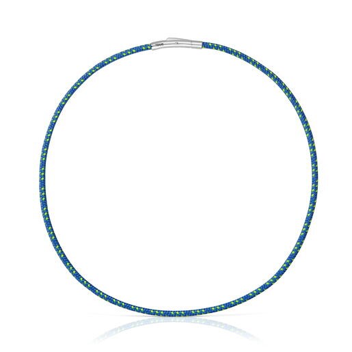 Necklace with blue cord and steel TOUS Basics