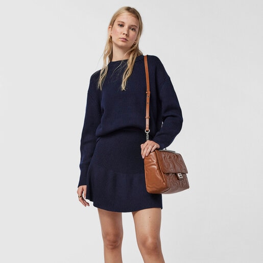 Средняя коричневая сумка-кроссбоди Kaos Dream с клапаном