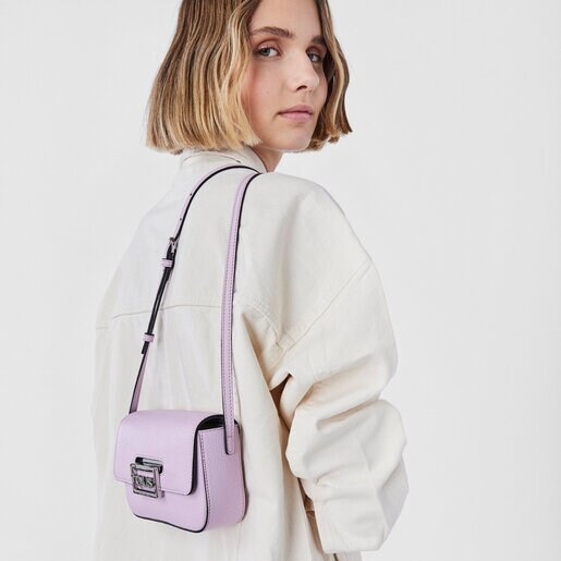 Mini bandolera de piel malva TOUS Legacy