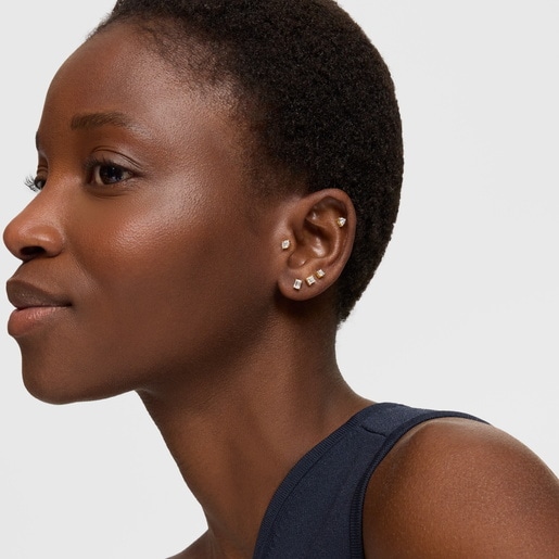 14kt gold Ear piercing with 0.21ct lab-grown diamond Shine LGD