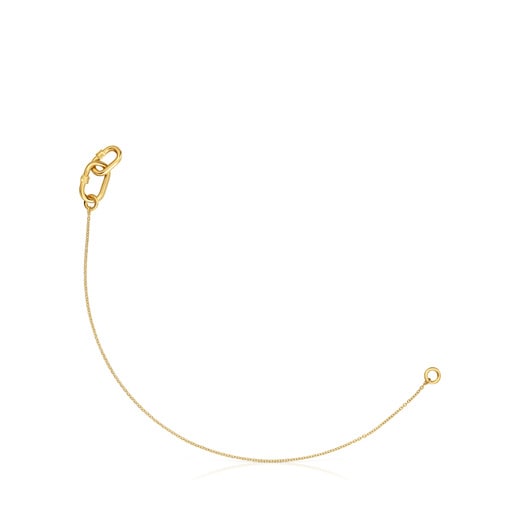 Hold Oval gold double chain Bracelet