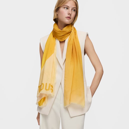 Senfgelber Foulard TOUS Blurry Heart