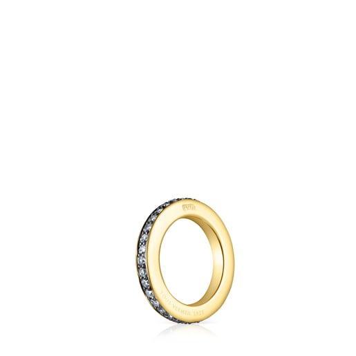 Nocturne Ring in Silver Vermeil with Diamonds