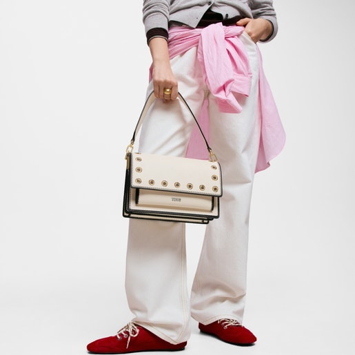 Medium beige Crossbody bag TOUS Audree Trampantojo