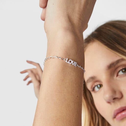 Pulsera Love lila TOUS Crossword