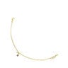 Pulsera con baño de oro 18 kt sobre plata y estrella de zafiros TOUS New Motif