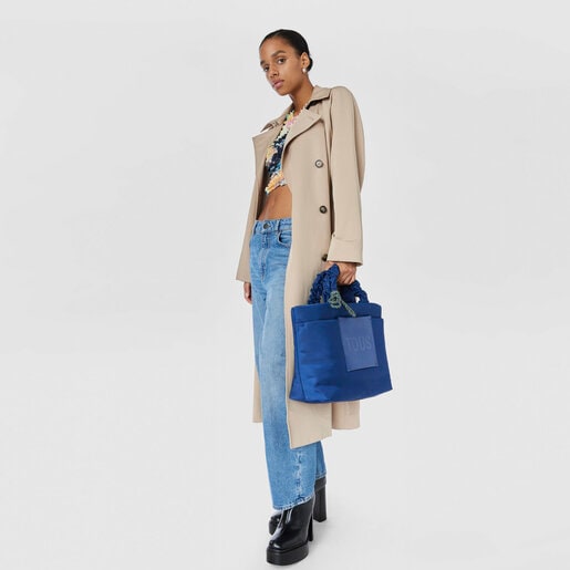 תיק סל TOUS Marina גדול בצבע כחול נייבי