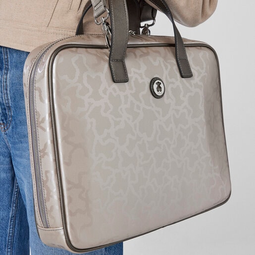 Silver colored Kaos Shiny City bag