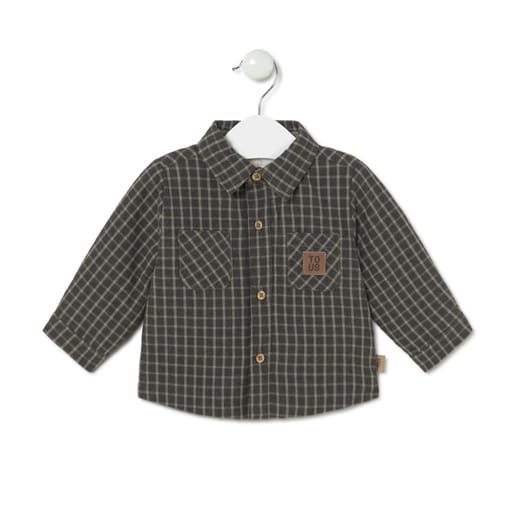 Tous - Gingham Shirt In Green Green - Textil