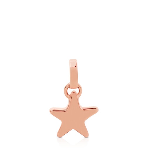 Colgante estrella con baño de oro rosa 18 kt sobre plata Sweet Dolls