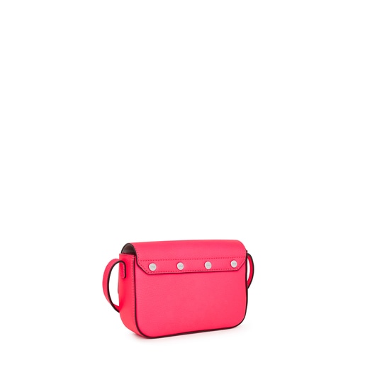 Fluorescent pink leather TOUS Legacy Mini crossbody bag