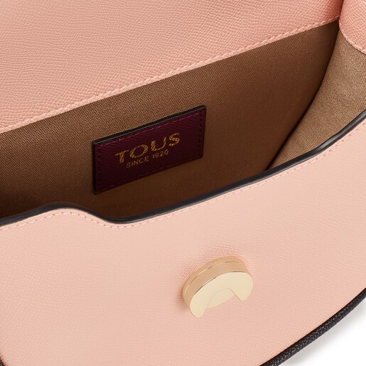 Malá růžová Crossbody kabelka TOUS Half-moon