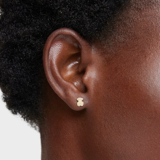 Gold Baby TOUS Earrings. Screw back