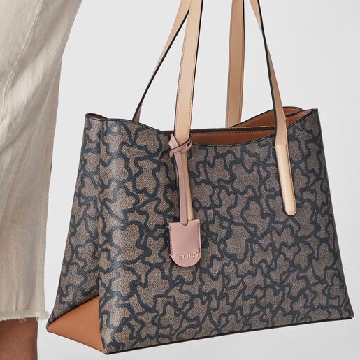 Large Multi Black Kaos Icon Shopping Bag