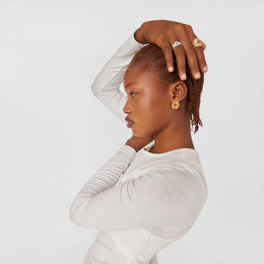 עגילי Wicker מוורמיל כסף