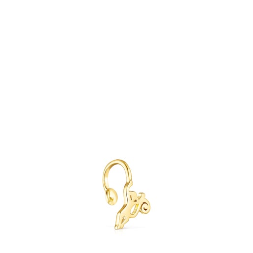 Silver Vermeil Save monkey Earcuff