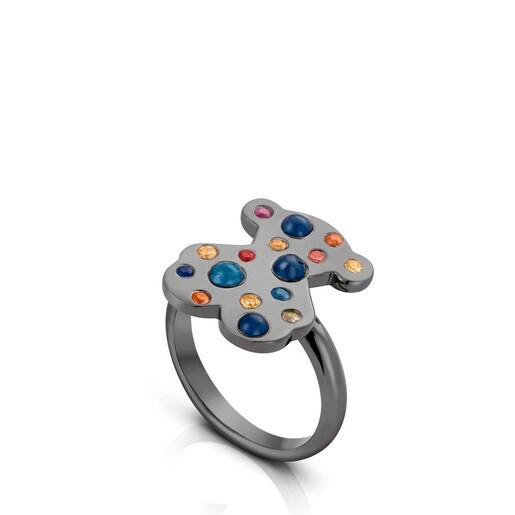 Silver Fantasy Ring with Sapphire