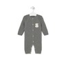 Baby playsuit in Tricot grey