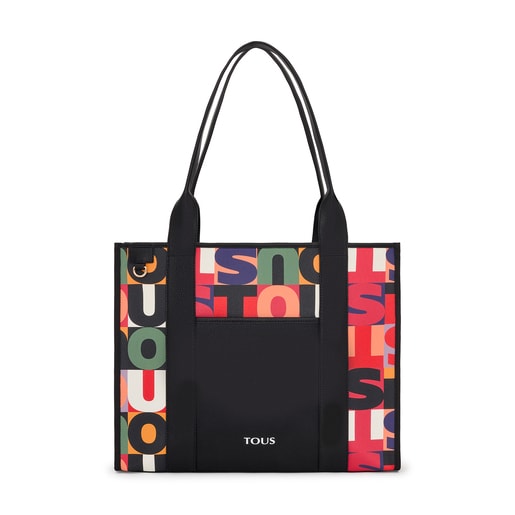 Large black TOUS Mimic Amaya Shopping Bag