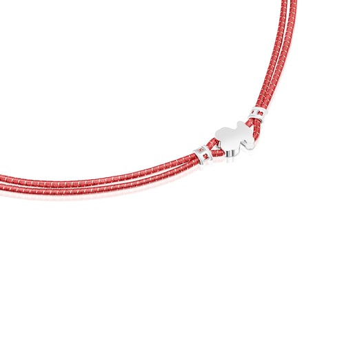 Collier élastique Sweet Dolls rouge