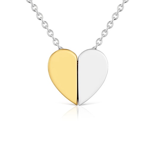 Collar bicolor y motivo corazón 11 mm TOUS 1950