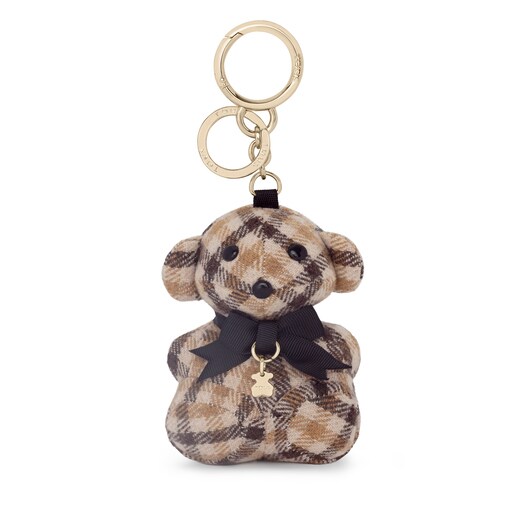 Brown Teddy Bear Square Key ring