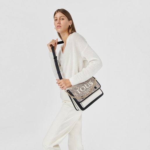 トープのミディアムクロスボディバッグ TOUS Kaos Mini Evolution Audree