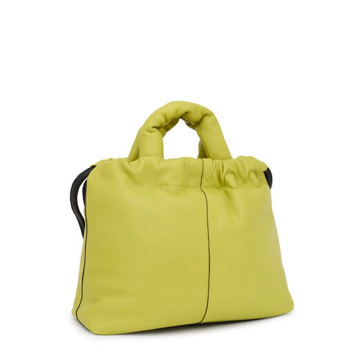Medium lime green leather One-shoulder bag TOUS Cloud