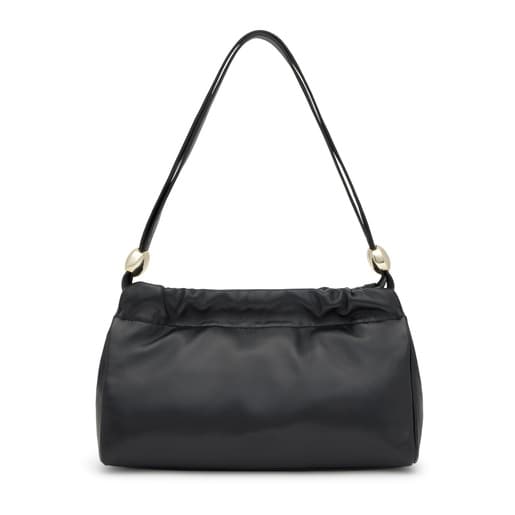 Medium black leather Shopping bag TOUS Gloss