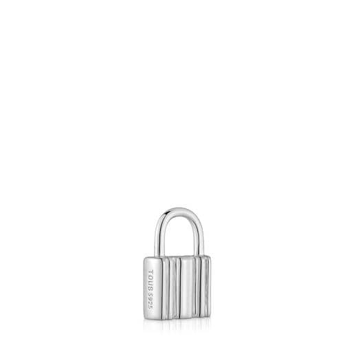 Silver padlock motif Pendant TOUS Mom