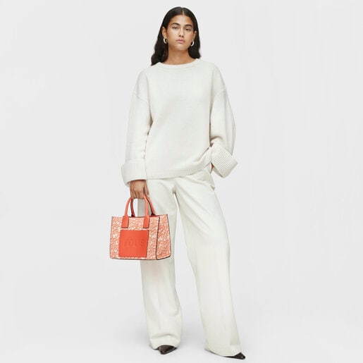 Mittelgroße Shopping-Tasche Kaos Mini Evolution Amaya in Orange
