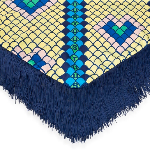 Fulard triangular de polièster TOUS Lamba