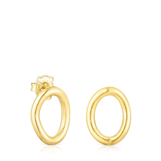 Silver vermeil TOUS Hav Circle earrings | TOUS