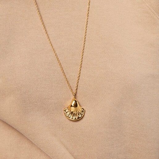 Large silver vermeil Oceaan shell Pendant
