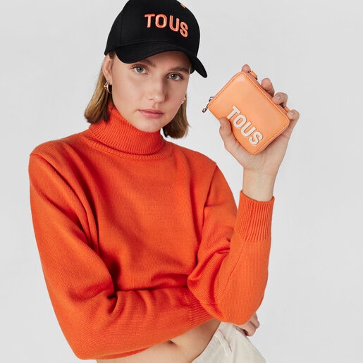 Orange Hanging change purse TOUS Carol