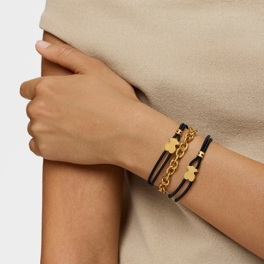 Pulsera elástica negra Sweet Dolls