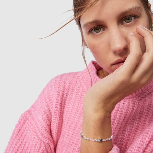 Silver TOUS Sweet Dolls Bracelet with Bear motifs