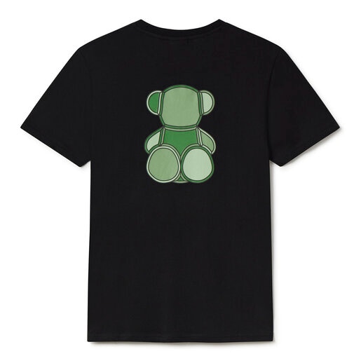 Green short-sleeved T-shirt TOUS Bear Faceted M