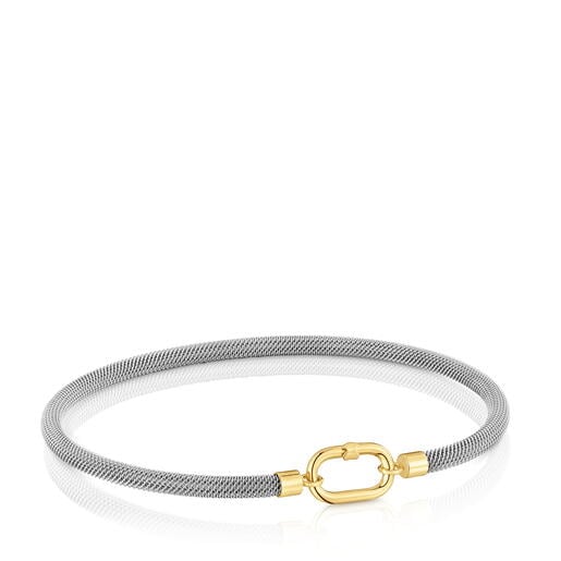 Steel and 14kt gold Bangle TOUS Unlock