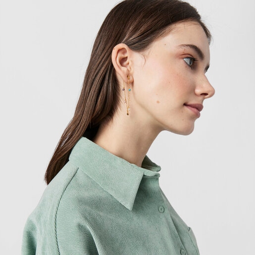 Silver Vermeil Cool Joy Earring with Gemstones | TOUS