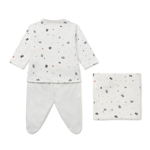 Conjunto de bebé Love Blanco