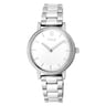 Steel Rond Color Watch with white-gradient zirconias