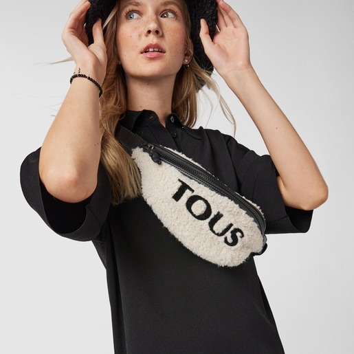 Бежевая поясная сумка Amaya Warm