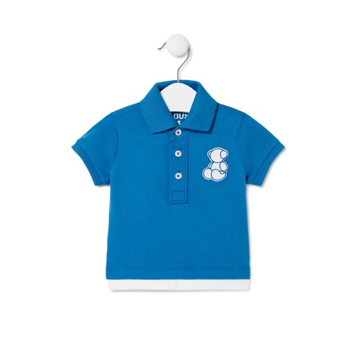 Polo t-shirt in Casual blue